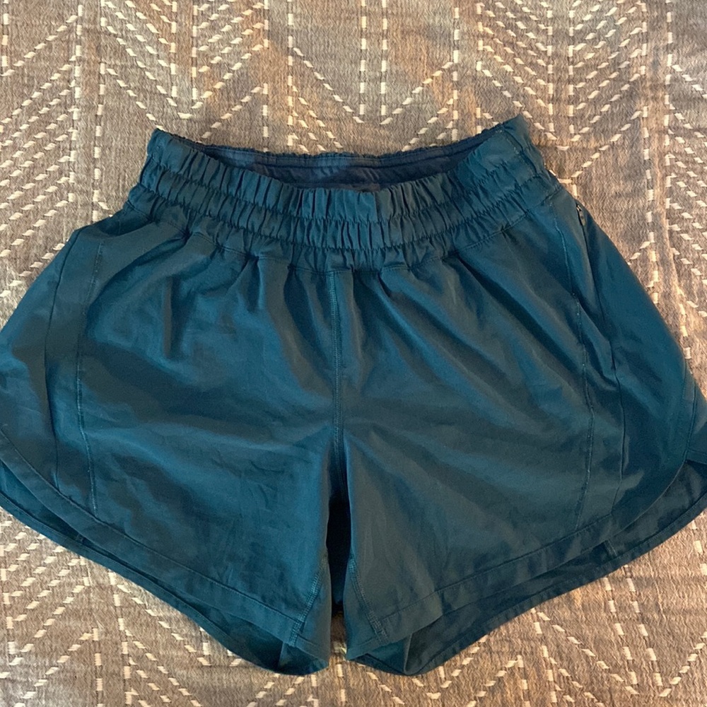 Lululemon Track That 5” - Dark Teal Blue